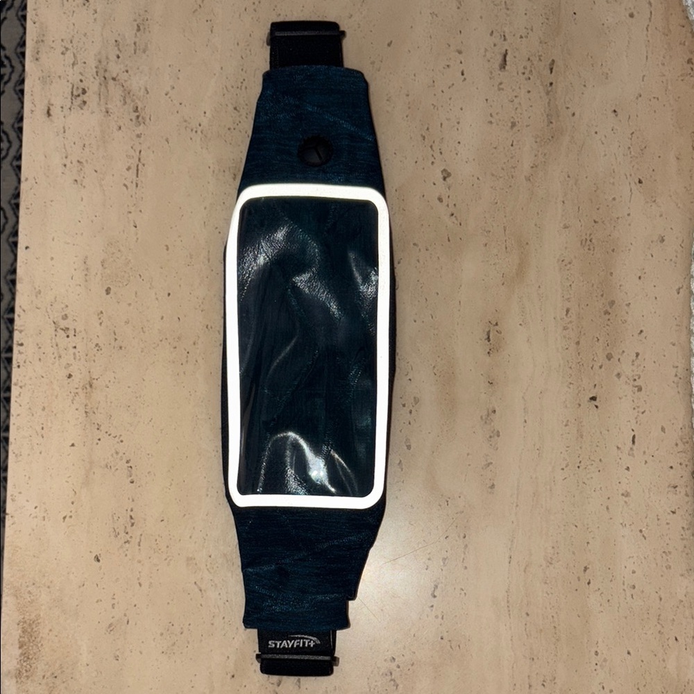 StayFit Blue Running belt/ fanny pack  with Clear Screen